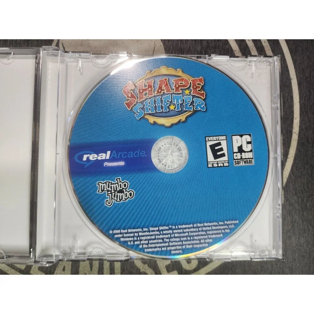 Shape Shifter PC CD fill scrolling holes stars carnival shooting gallery game!